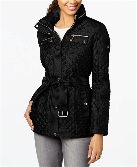 michael kors women's polyester rain jacket|Michael Kors ladies puffer coats.